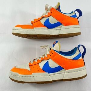Nike Dunk Low Disrupt Supa Trainers CK6654-104 Bright Orange Blue Women’s Sz 10